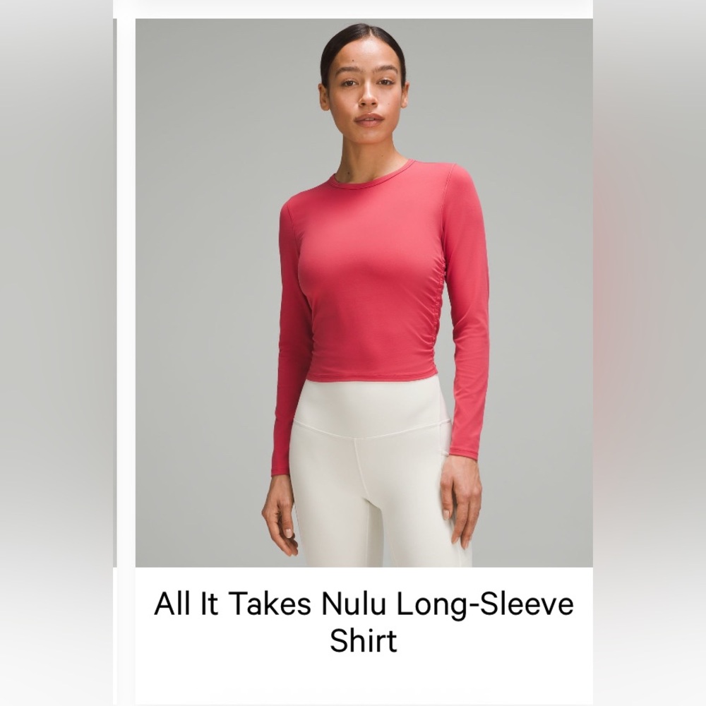 Lululemon All It Takes Long Sleeve in Vintage Rose